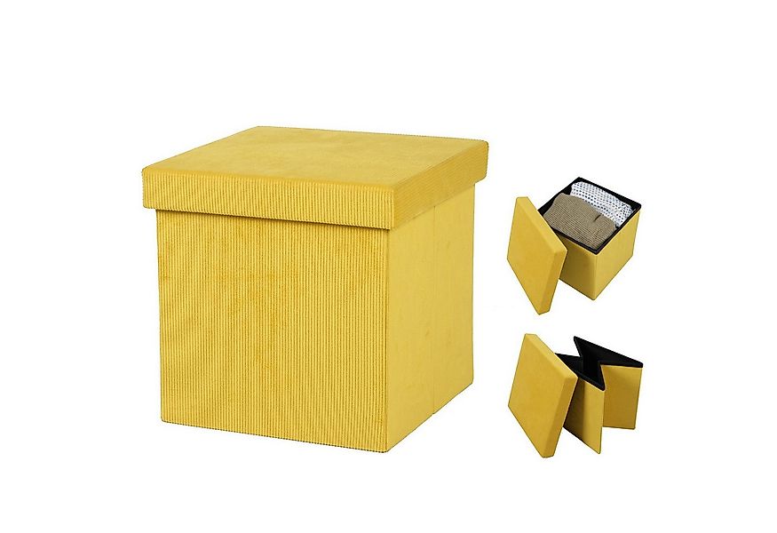 Urban Living Sitzwürfel Sitzhocker mit Stauraum Aufbewahrungsbox Sitz, gepo günstig online kaufen