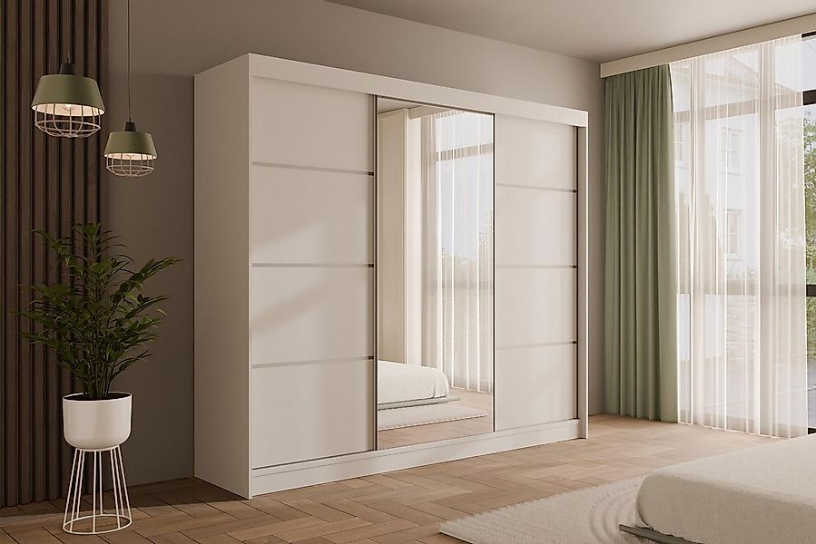 ALTDECOR Schiebetürenschrank PAOKI (Kleiderschrank Garderobenschrank mit vi günstig online kaufen