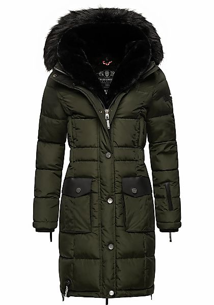 Navahoo Steppmantel "Sinja" stylischer Winter Parka mit edlem Fellimitat günstig online kaufen