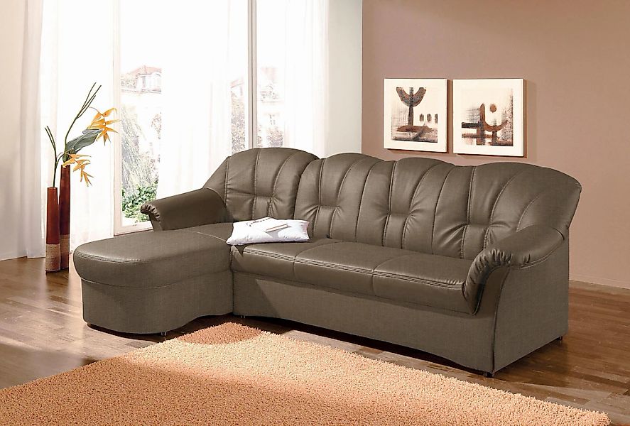 DOMO collection Ecksofa Papenburg L-Form, in großer Farbvielfalt, wahlweise günstig online kaufen