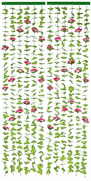 Maximex Türvorhang "Rosen" Klettband 1 Stk. tlg. Blättervorhang für Balkon günstig online kaufen