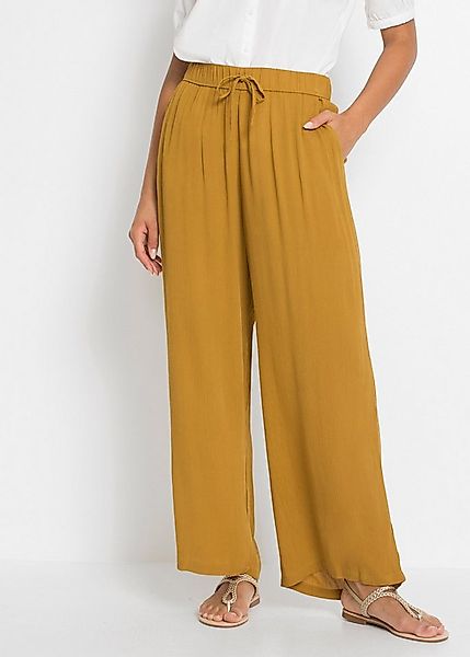 bonprix Marlene-Hose aus Viskose, lockere Passform, mit Bindeband, lässiger günstig online kaufen