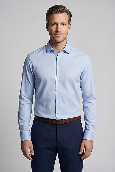 DESOTO Langarmhemd "Jerseyhemd Casual Kent" günstig online kaufen