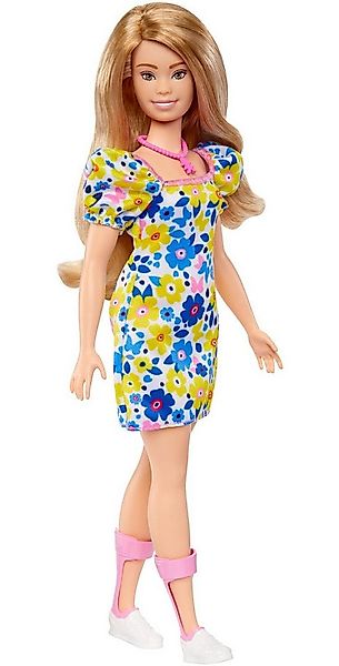 Mattel® Anziehpuppe Barbie Fashionistas Puppe mit Down-Syndrom im Blümchenk günstig online kaufen
