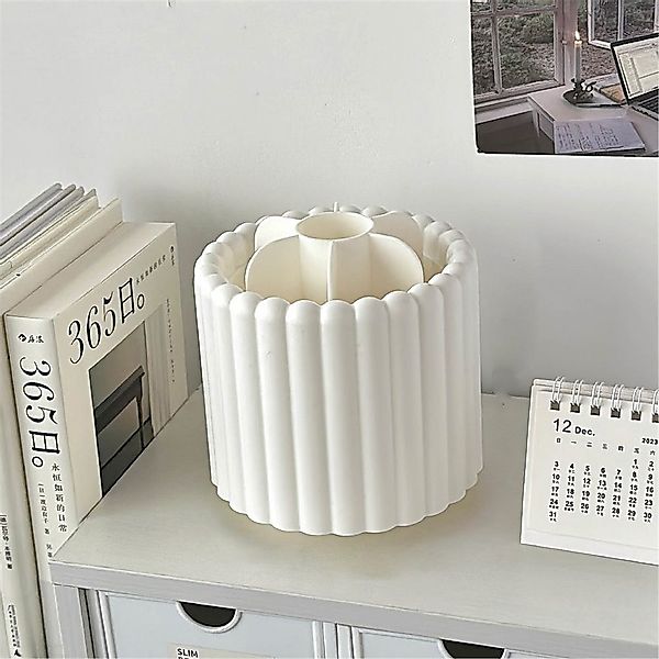 RWEUOQ Organizer Aufbewahrungsbox Zylindrischer Make-up-Pinselhalter Drehba günstig online kaufen