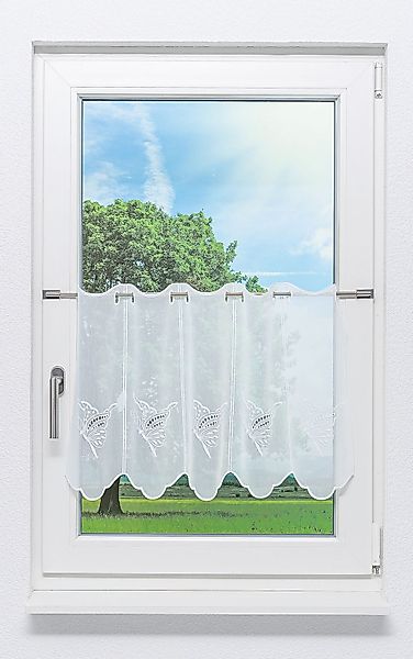 LYSEL® Scheibengardine Schmetterlingstraum, (1 St), transparent, günstig online kaufen
