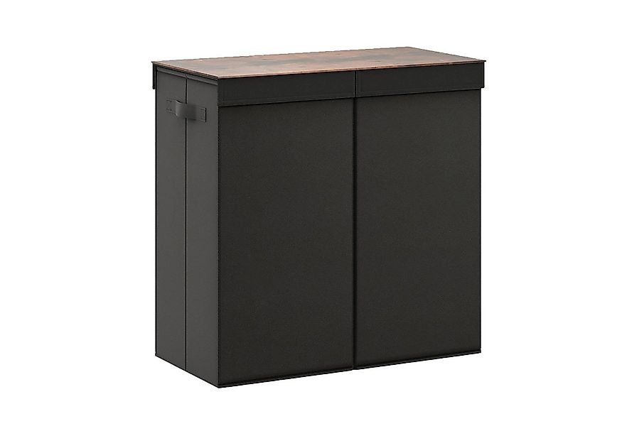 KOMFOTTEU Wäschekorb, 105L Wäschesammler mit Deckel & 2 abnehmbaren Wäsches günstig online kaufen