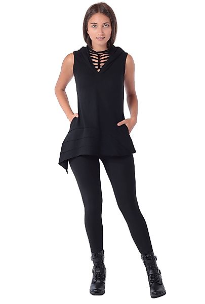 PUREWONDER Tunikakleid Ärmelloses Sommerkleid aus Jersey günstig online kaufen