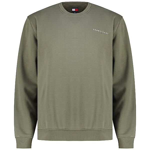Tommy Jeans Sweatshirt mit Logo-Stickerei Farbe oliv Größe: 6XL günstig online kaufen