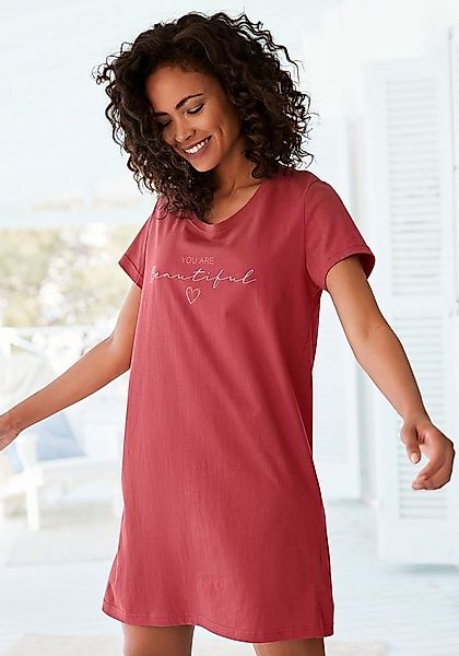 Vivance Dreams Bigshirt mit Frontdruck günstig online kaufen