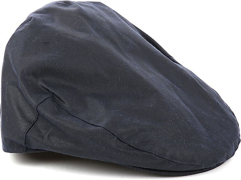 Barbour Wax Flat Cap Dunkelblau - Größe XL günstig online kaufen