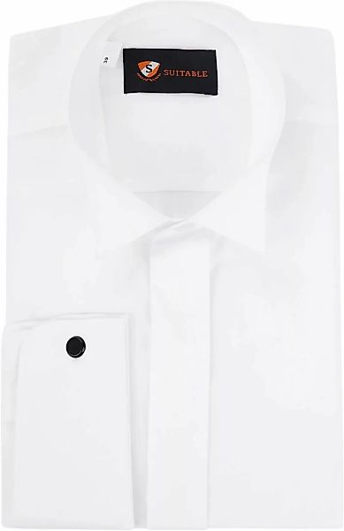 Suitable Hemd Weiß Plissiert - Größe 37 günstig online kaufen