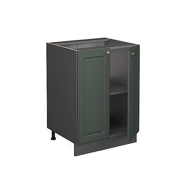 Vicco Küchenunterschrank Fame-Line Grün-Gold Landhaus/Anthrazit 60 cm AP Ei günstig online kaufen