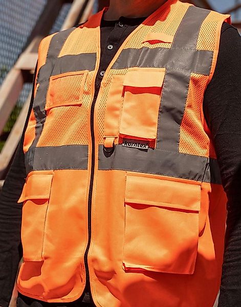 korntex Warnweste Multifunkitons-Warnweste Mesh Multifunction Vest günstig online kaufen