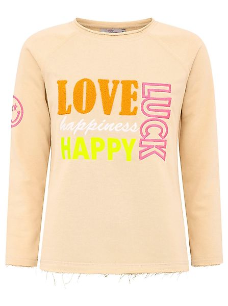 Zwillingsherz Sweater "Love Luck Happy" mit günstig online kaufen
