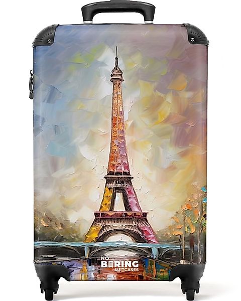 NoBoringSuitcases.com© Hartschalen-Trolley Eiffelturm - Ölgemälde - günstig online kaufen