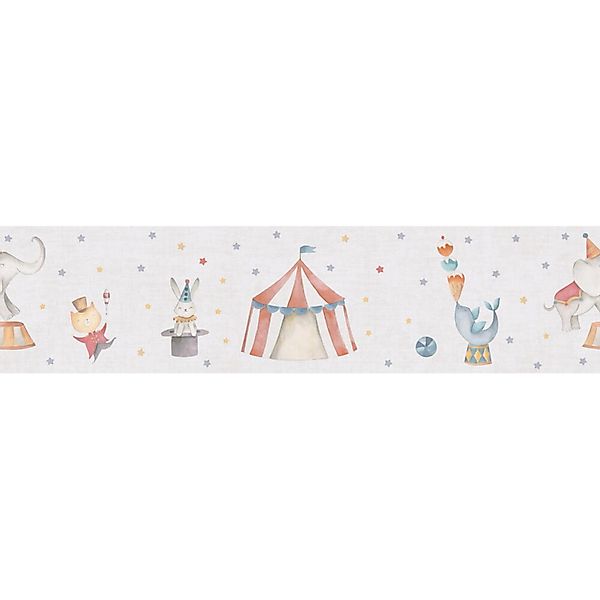 A.S. Creation Vlies-Bordüre Zirkus 5 m x 0,13 m Bunt-Beige FSC® günstig online kaufen