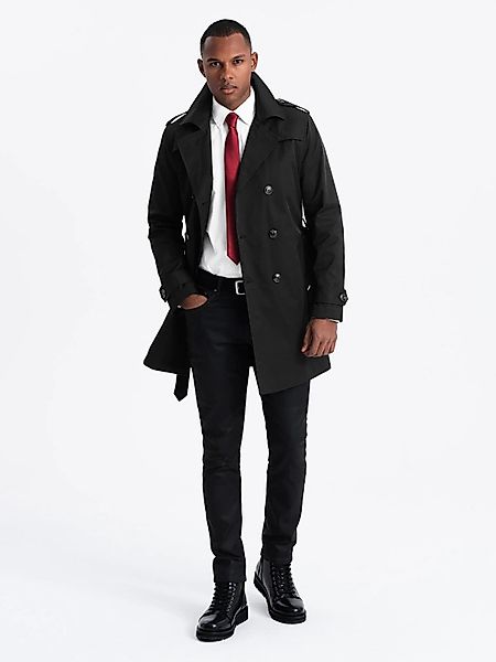 OMBRE Trenchcoat Eleganter Herren Trenchcoat SLIM günstig online kaufen