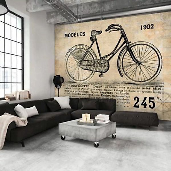 artgeist Fototapete Old School Bicycle mehrfarbig Gr. 200 x 140 günstig online kaufen