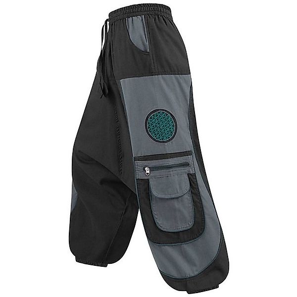 KUNST UND MAGIE Haremshose Cargohose Hippie Haremshose Goa Hose Lebensblume günstig online kaufen