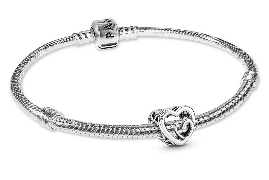 Pandora Charm-Armband Damen-StarterSilber Geschenk-Set Mom Unendliche Herze günstig online kaufen