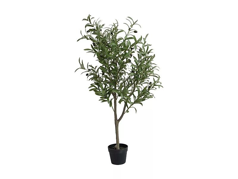 Kunstpflanze Olivenbaum mit Topf - 120 cm - HUESCA günstig online kaufen