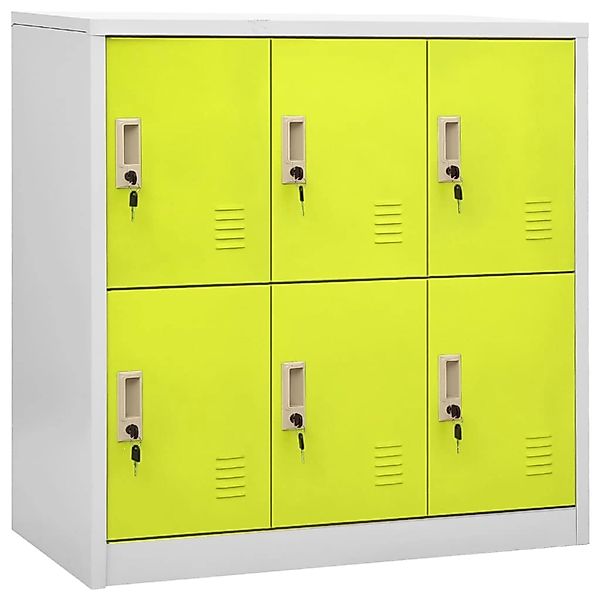 Schließfachschrenke 5 Stk. Hellgrau Und Grün 90x45x92,5cm Stahl günstig online kaufen