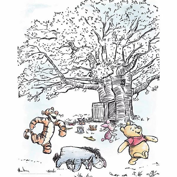 Komar Poster Winnie Pooh Playground Disney B/L: ca. 40x50 cm günstig online kaufen