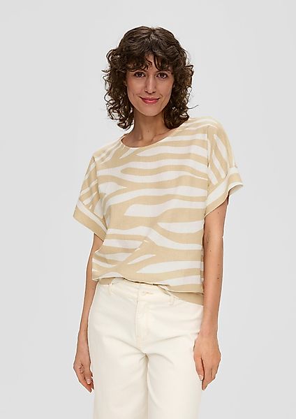 s.Oliver Kurzarmshirt Fabricmix-T-Shirt im Relaxed Fit günstig online kaufen