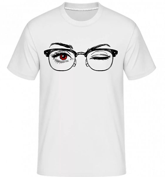 Hipster Augen Rot · Shirtinator Männer T-Shirt günstig online kaufen