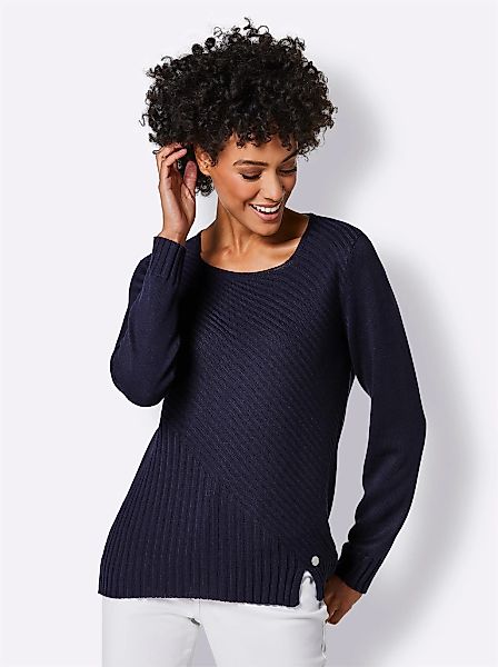 CREATION L PREMIUM Strickpullover "Lyocell-Baumwoll-Pullover" günstig online kaufen