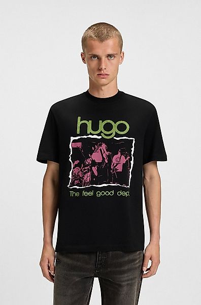 HUGO Blue T-Shirt Nopix mit Fotodruck günstig online kaufen