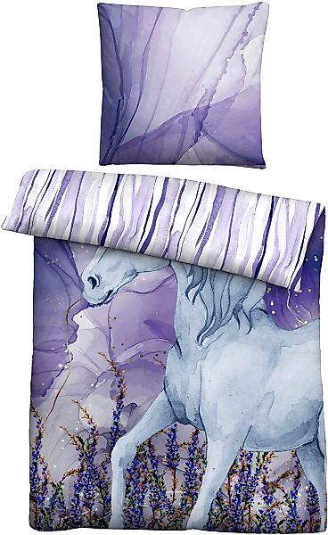 Castell - Markenbettwäsche Wendebettwäsche "0400910" 2 Stk. hautsympathisch günstig online kaufen