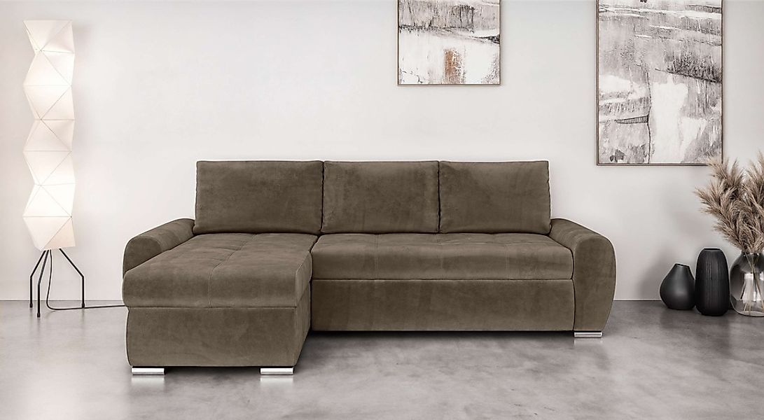 INOSIGN Ecksofa "HAVERHILL Schlafsofa mit Bettkasten, Maße B/H/T: 237/89/16 günstig online kaufen
