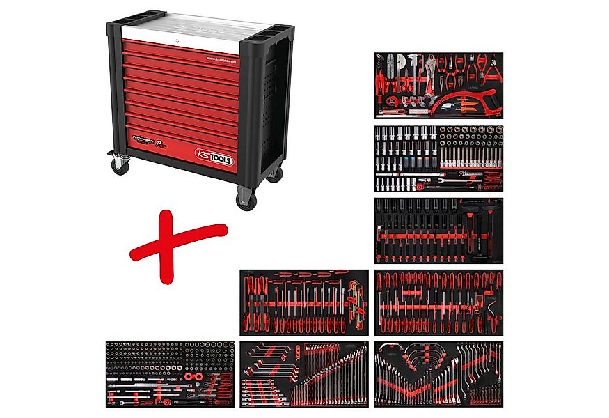 KS Tools Cuttermesser KS TOOLS Performanceplus Werkstattwagen-Satz P25 mit günstig online kaufen