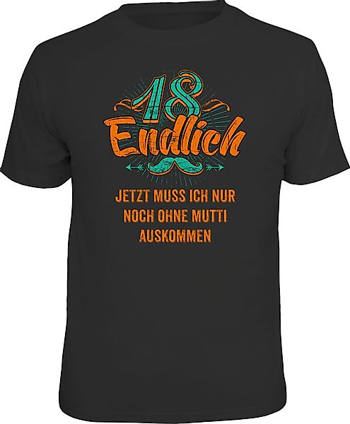 RAHMENLOS® T-Shirt zum 18. Geburtstag - günstig online kaufen