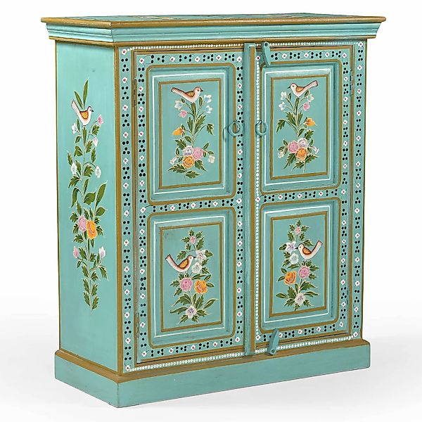 Home affaire Highboard "Prem" mit dekorativen Fräsungen, handbemalt, Unika- günstig online kaufen