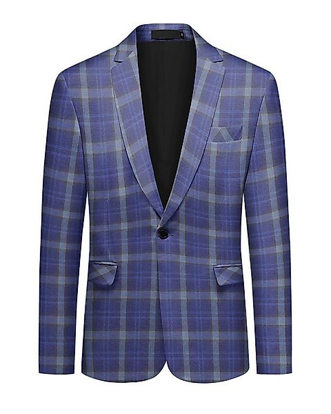 Allthemen Sakko mit buntem Karomuster Anzugsakko Regular-Fit günstig online kaufen