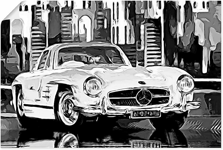 Artland Wandbild "300 SL Flügeltürer", Auto, (1 St.), als Alubild, Leinwand günstig online kaufen