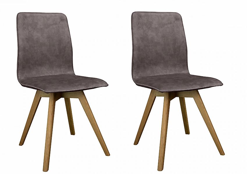andas Esszimmerstuhl "Rania", (Set), 2 St., Samtvelours, Massivholzgestell, günstig online kaufen