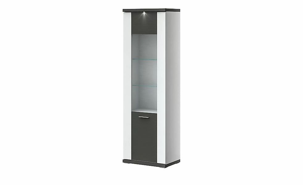 uno Vitrine  Titan ¦ grau ¦ Maße (cm): B: 66 H: 207 T: 42.0 Schränke > Vitr günstig online kaufen