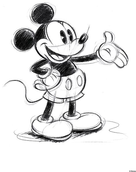 Disney Leinwandbild "Mickey Sketch", (1 St.) günstig online kaufen