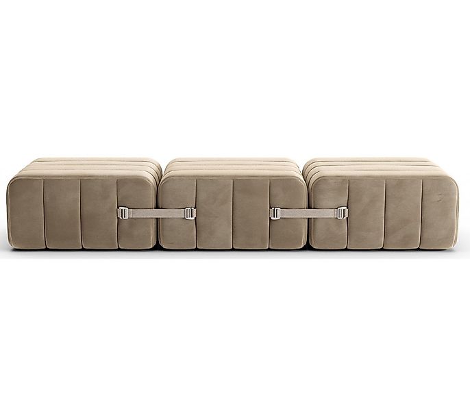 Curt Sofaset Barcelona Grau / Braun günstig online kaufen