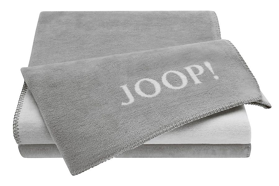 JOOP! Tagesdecke Joop Decke Doubleface 150 x 200 cm Grau Mischgewebe pflege günstig online kaufen