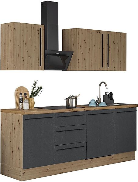 KOCHSTATION Küchenzeile Florida, Breite 220 cm, Softclose für Türen und Sch günstig online kaufen