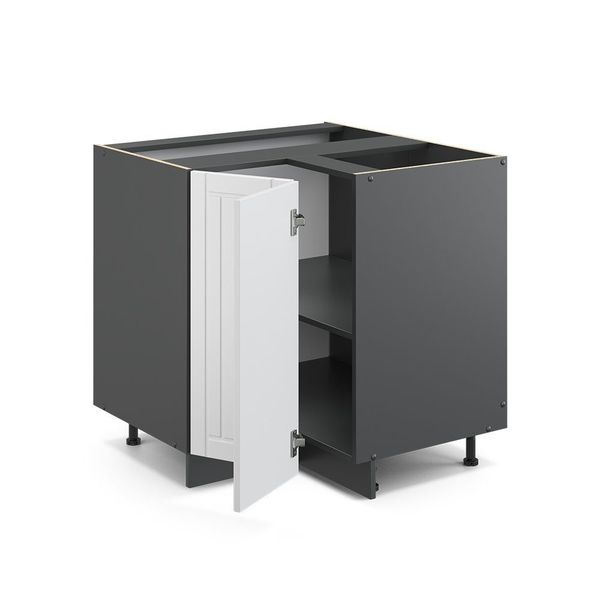 Vicco Eckunterschrank Fame-Line, Weiß Landhaus/Anthrazit, 80.5 günstig online kaufen