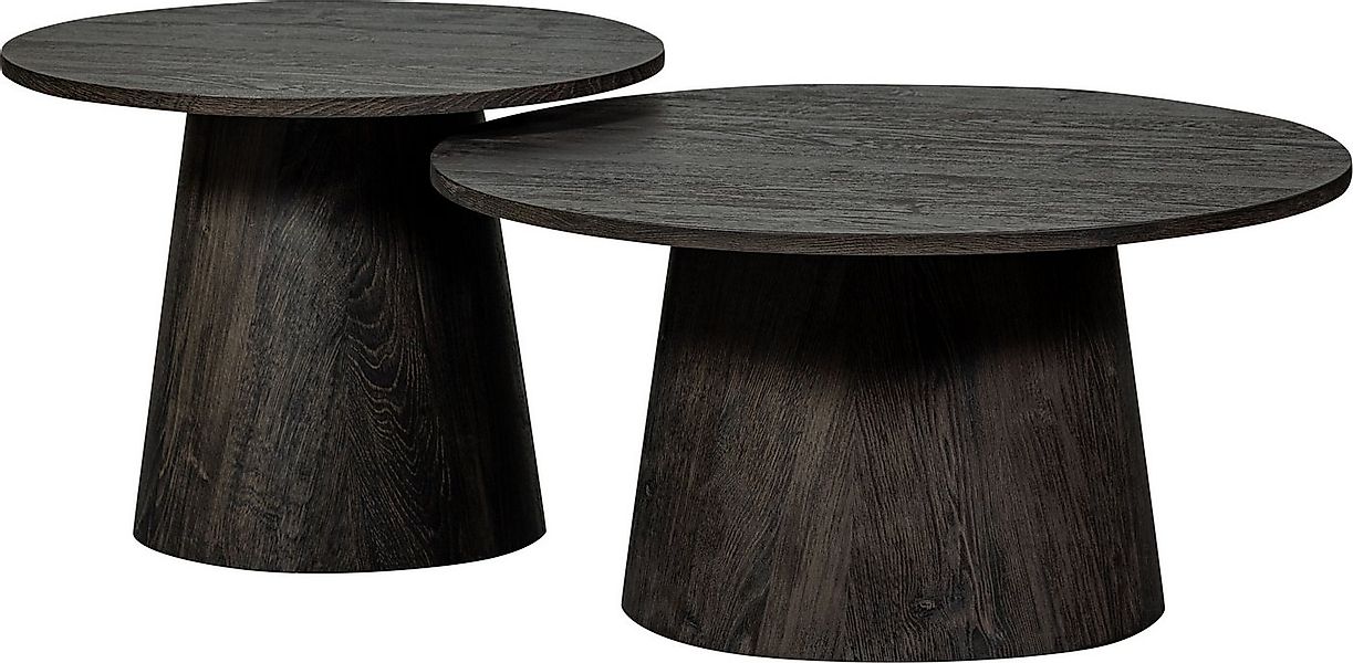 WOOOD Couchtisch Venlo, runde Form, belastbar bis 25 kg, H 40 cm x Ø 80 cm günstig online kaufen