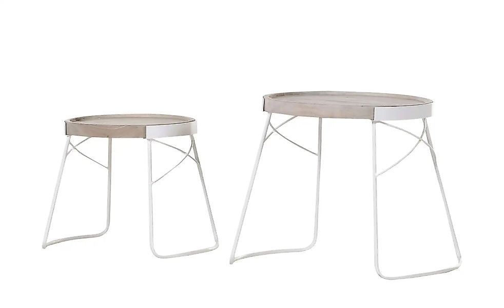 Beistelltisch  2er Set  Mesh ¦ holzfarben ¦ Maße (cm): B: 48 H: 50 Tische > günstig online kaufen