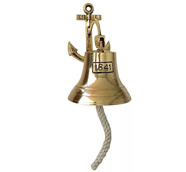 Schiffsglocke Anker 1841 Messing Nostalgie Glocke Maritim 14cm günstig online kaufen