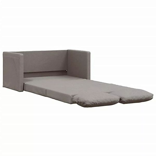 vidaXL Sofa Bodensofa mit Schlaffunktion Taupe 112x174x55 cm Stoff günstig online kaufen